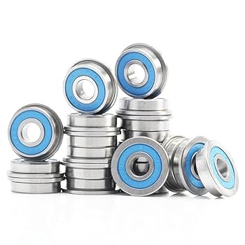 FUSHIBEARING F695 2rs Flanged Bearing 5x13x4 mm, Blue Sealed